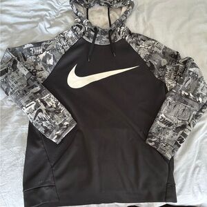 Nike Dri-FIT Black and Gray Hooded Jacket